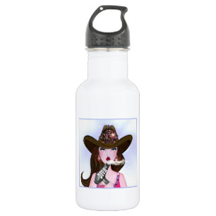 "Diva of a Cowgirl" - Stylistin Edelstahlflasche