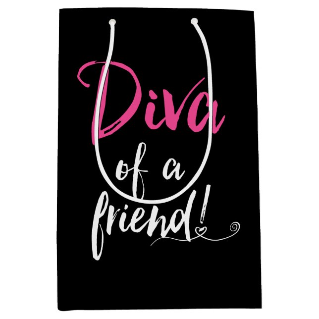 "DIVA of a Friend" Mittlere Geschenktüte (Vorderseite)