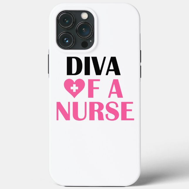 Diva of a Nurse Case-Mate iPhone Hülle (Rückseite)
