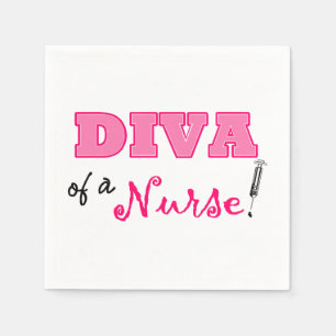 "DIVA of a Nurse" Papier Napkins Serviette