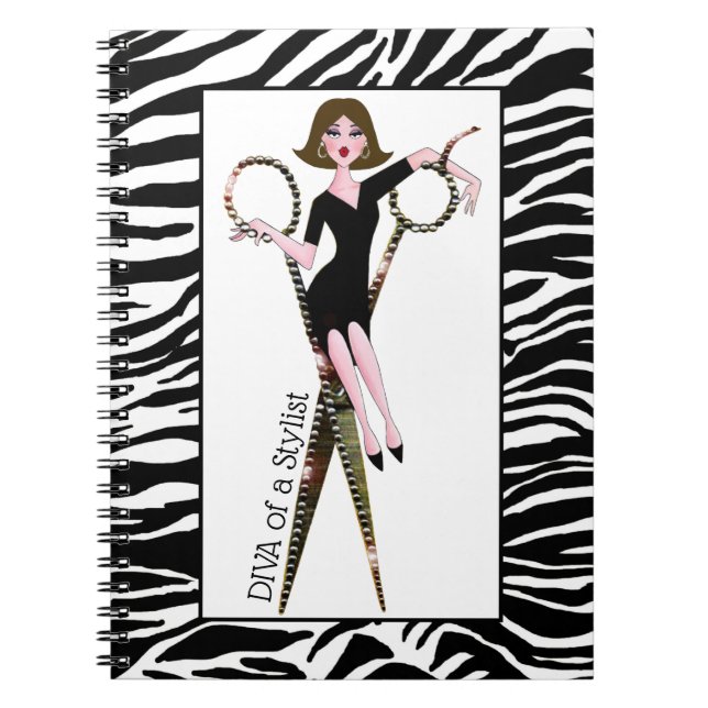 “Diva of a Stylist"  Notebooks Notizblock (Vorderseite)