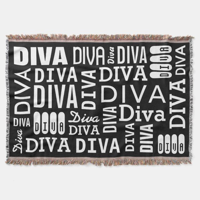 ‚DIVA OF A Throw‘ Decke (Vorderseite)