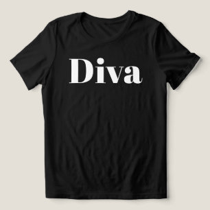 Diva Opernsängerin Musikerin Minimalistische Musik Tri-Blend Shirt