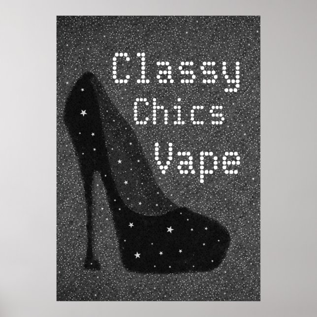 Diva Pumps Classy Chics Vape Premium Poster (Vorne)