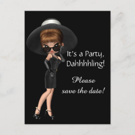 Diva Save the Date Ankündigungspostkarte