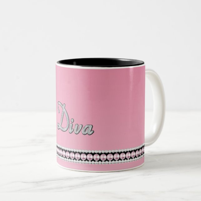 Diva-Schein Zweifarbige Tasse (VorderseiteRechts)