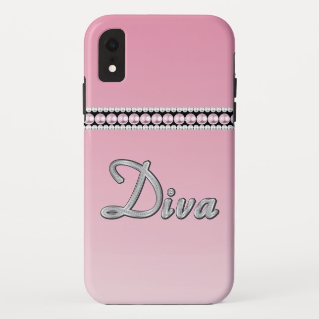 Diva Sparkle Case-Mate iPhone Hülle (Rückseite)