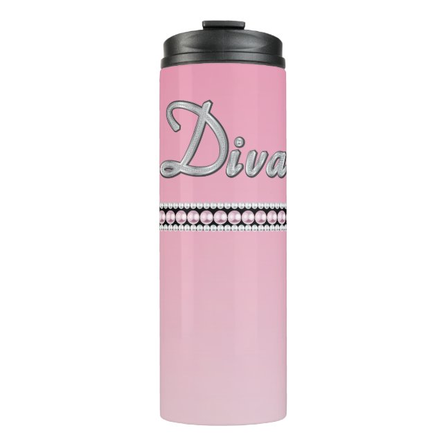Diva Sparkle Thermosbecher (Vorderseite)