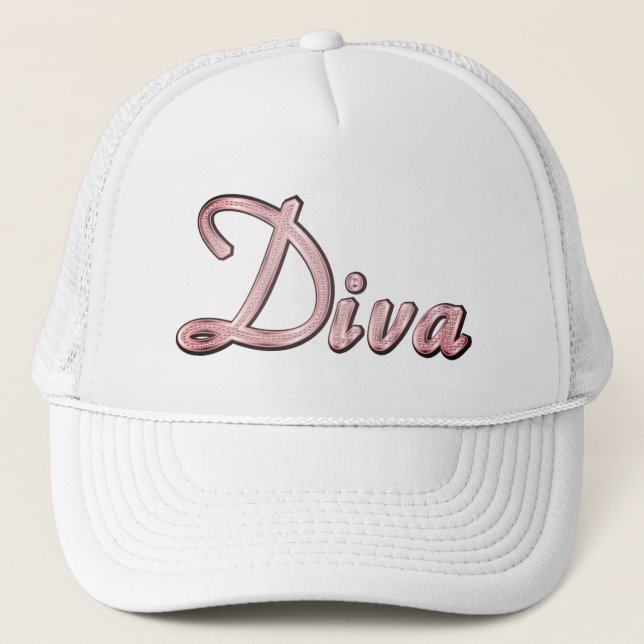 Diva Sparkle Truckerkappe (Vorderseite)