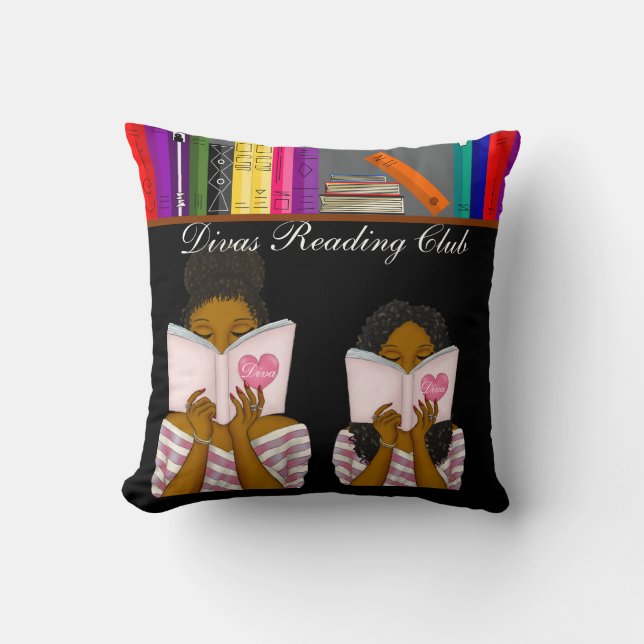 Diva Throw Kissen, Throw Kissen 16 Zoll x 16 Zoll (Vorderseite)