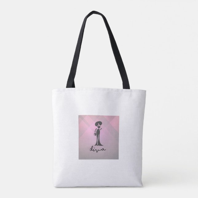 Diva Tote Tasche zum Verkauf. (Rückseite)