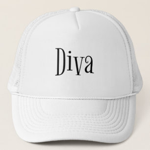 Diva Whimsical Typografy Truckerkappe