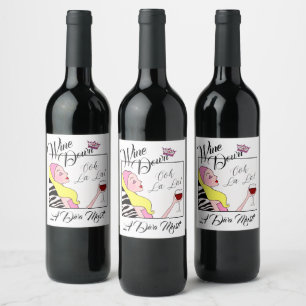 DIVA "Wine Down" Weinetikett