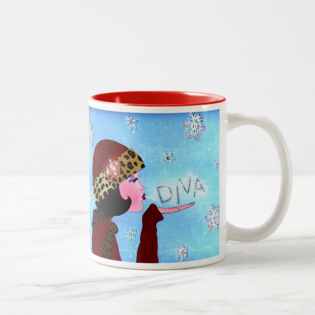 DIVA "Winter Magic" Zweifarbige Tasse (Rechts)