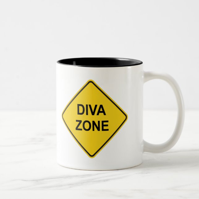 Diva Zone Zweifarbige Tasse (Rechts)