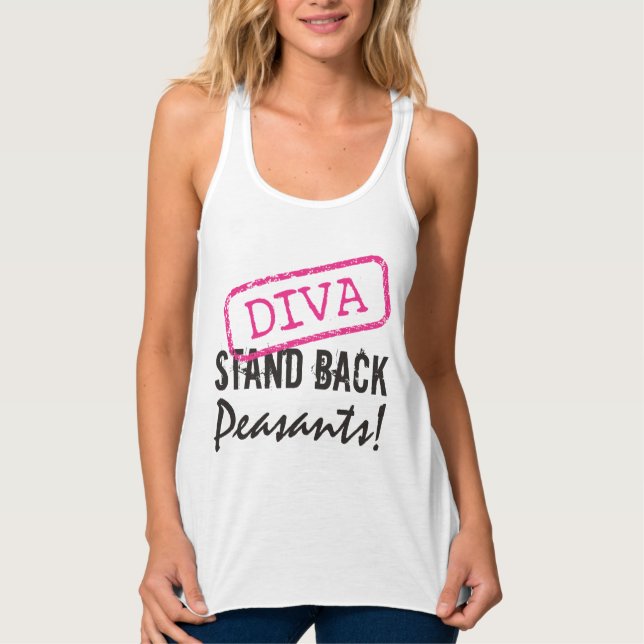 "DIVA - ZURÜCKHALTEN DER Bauern!" Tank Top (Vorderseite)