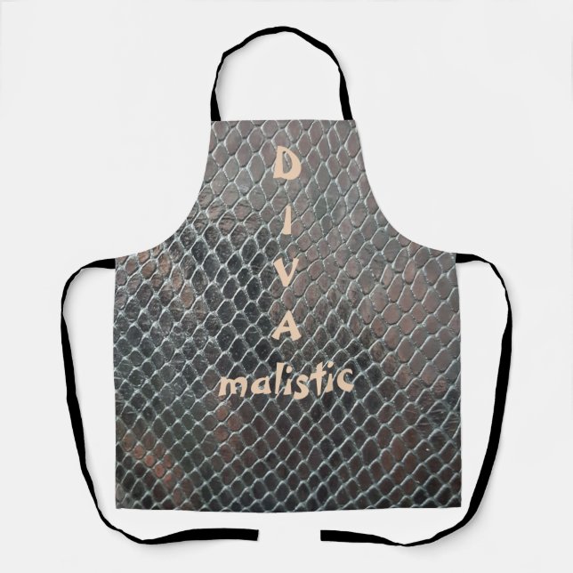 DIVAmalistic Multicolor Snakeskin Print Schürze (Vorderseite)