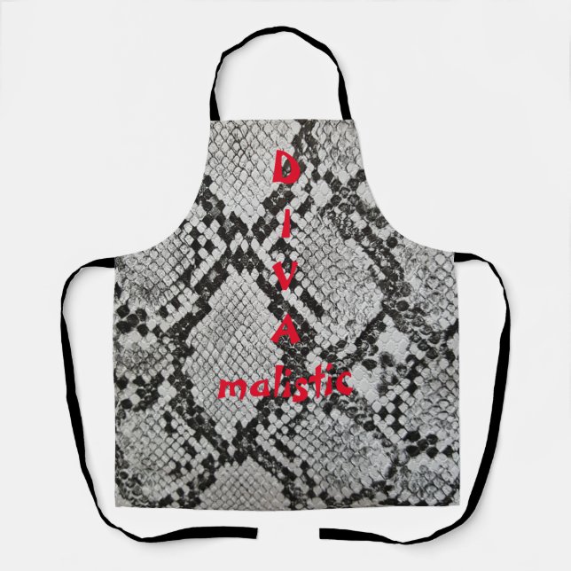 DIVAmalistic Snakeskin Print Schürze (Vorderseite)