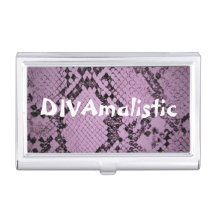 DIVAmalistischer Lila Snakeskin-Druckhalter
