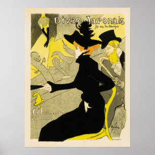 DIVAN JAPONAIS 1894 Henri Toulouse Lautrec Französ Poster