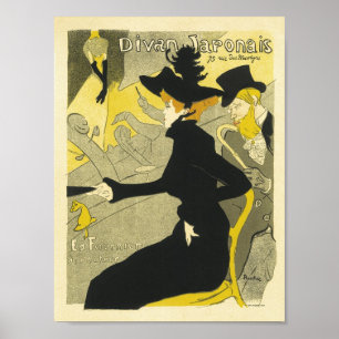 Divan Japonaise Vintage französische Werbung Poster