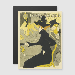 Divan Japonaise Vintage French Advertising Magneteinladung