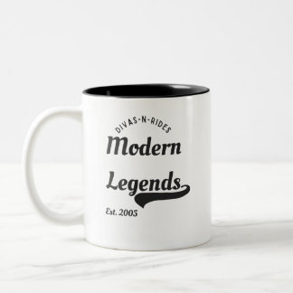 Divas-N-Rides Moderne Legends Short Sleeve T - Shi Zweifarbige Tasse