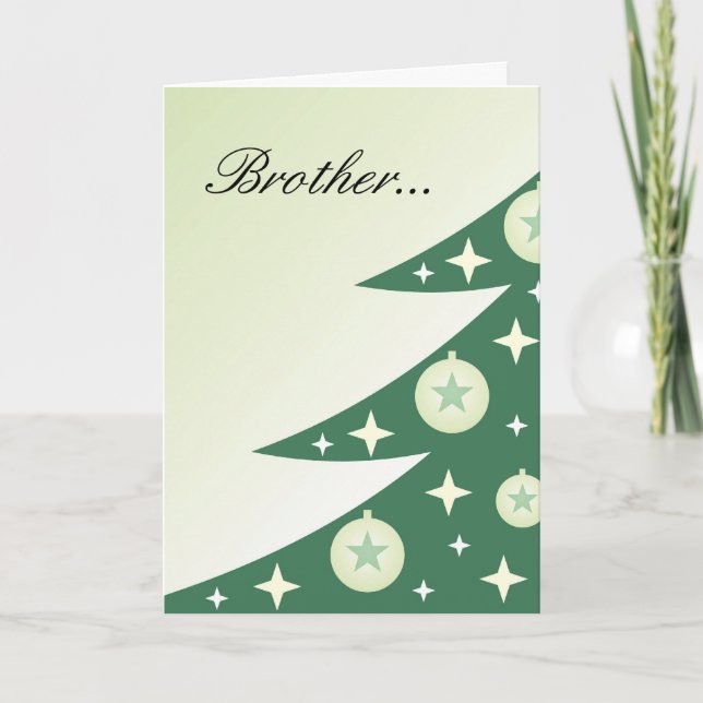 Divas Weihnachtskarte für Bruder Feiertagskarte (Vorderseite)