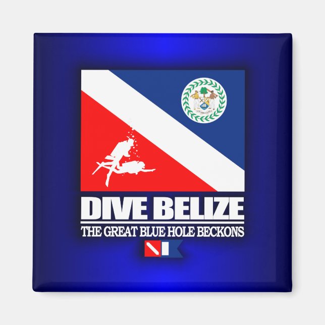 Dive Belize Magnet (Vorne)