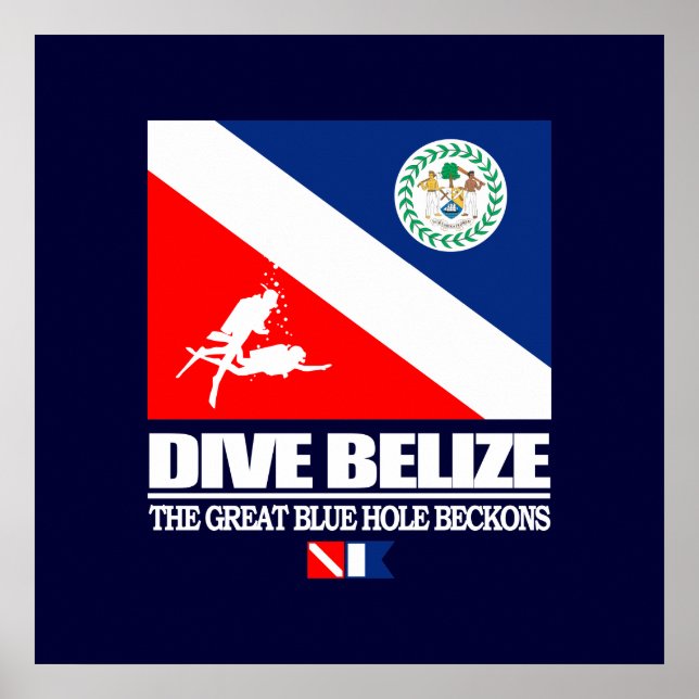 Dive Belize Poster (Vorne)