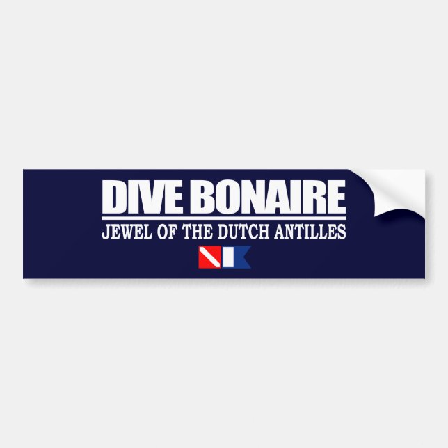 Dive Bonaire Autoaufkleber (Vorne)