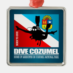 Dive Cozumel DF2 Ornament Aus Metall