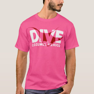 Dive Cozumel Mexico Scuba Diver Manta Ray T-Shirt