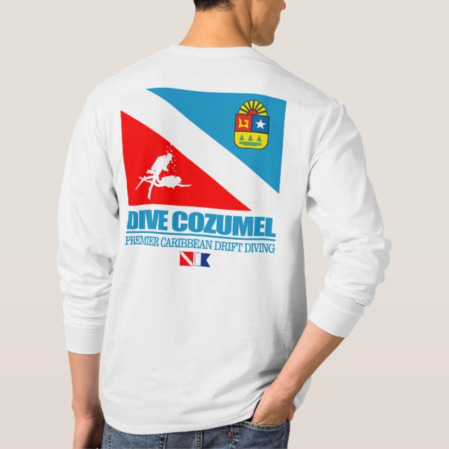 Dive Cozumel (sq) T-Shirt (Rückseite)