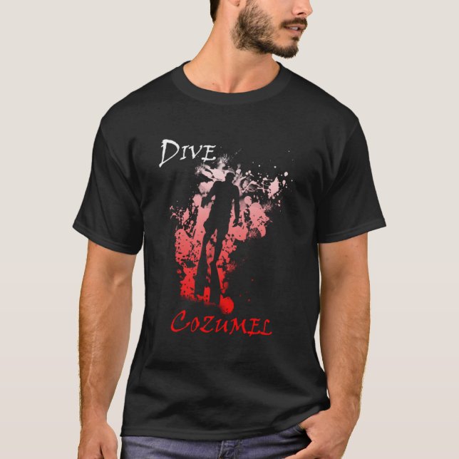 Dive Cozumel Urlaub Tauchen T-Shirt (Vorderseite)