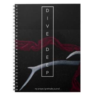 Dive Deep Gebet und Dankeszeitschrift Notizblock