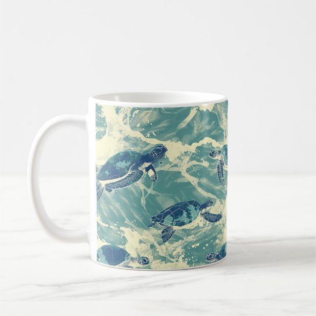 Dive Deep - Sea Turtle Coffee Companion Kaffeetasse (Links)