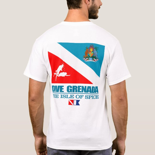 Dive Grenada (sq) T-Shirt (Rückseite)