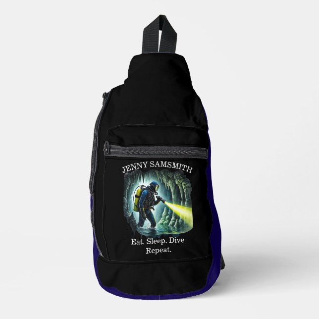 Dive Hard: Ocean Adventures erwarten Sie! Crossbody Bag (Vorderseite)