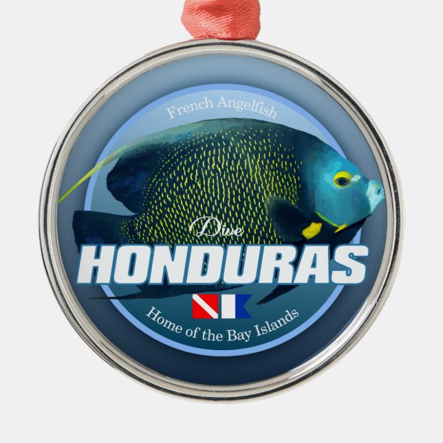 Dive Honduras (DD2) Ornament Aus Metall (Vorne)