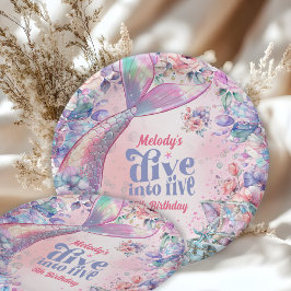 Dive into Five Flower Glitter Mermaid Tail  Pappteller