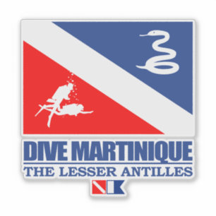 Dive Martinique (sq) Aufkleber