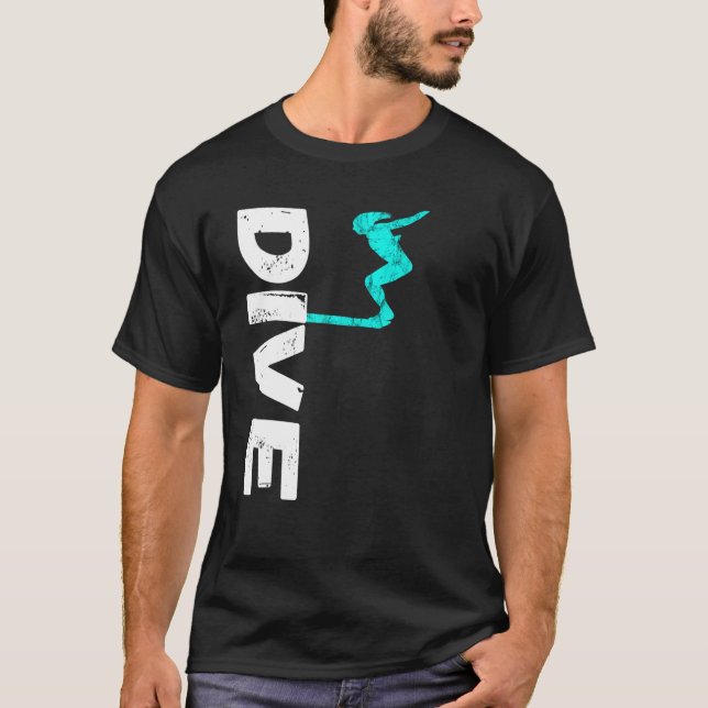 Dive Springboard Diving Board Plattform Tauchen T-Shirt (Vorderseite)