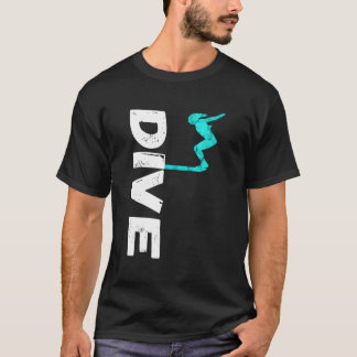 Dive Springboard Diving Board Plattform Tauchen T-Shirt