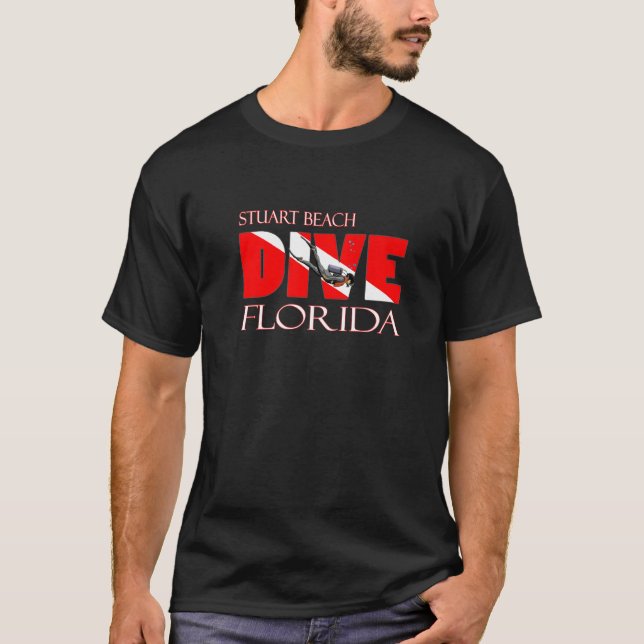 Dive Stuart Beach Florida Scuba Schnorcheln T-Shirt (Vorderseite)