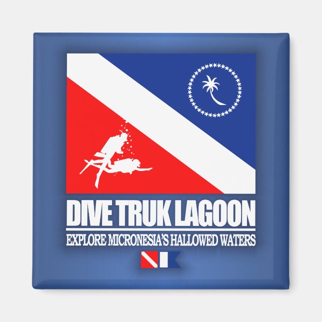 Dive Truk Lagoon Magnet (Vorne)
