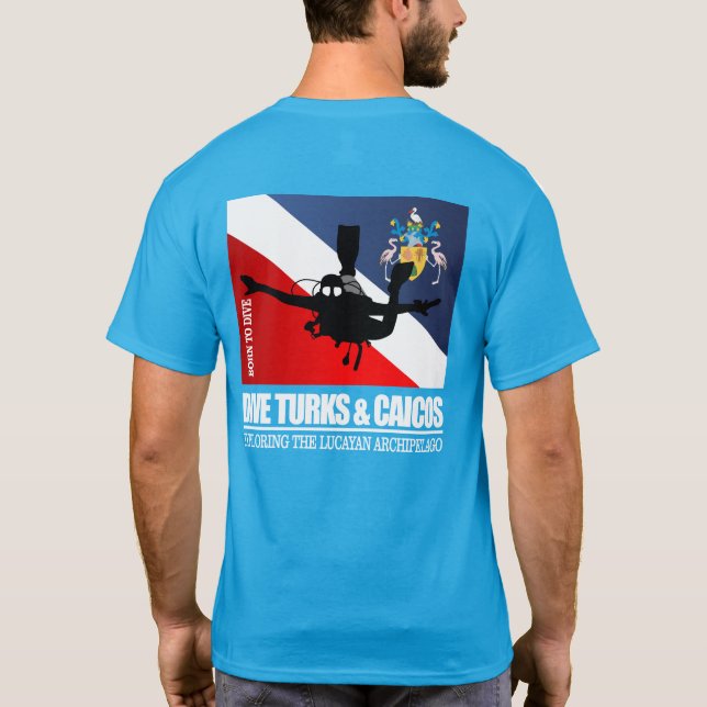Dive Turks & Caicos DF2 T-Shirt (Rückseite)