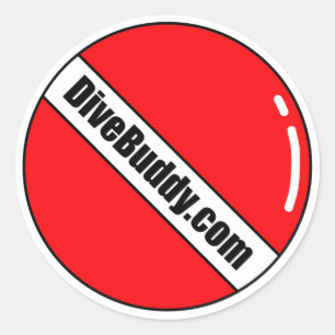 DiveBuddy.com Round Aufkleber