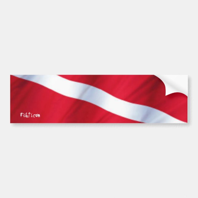 DiveFlag Autoaufkleber (Vorne)