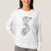 Diveheart Mermaid Frauen-Langschläfer-T - Shirt